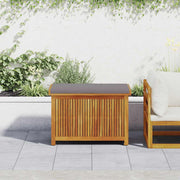 Kussenbox massief acaciahout 90x50x60,5 cm donkergrijs