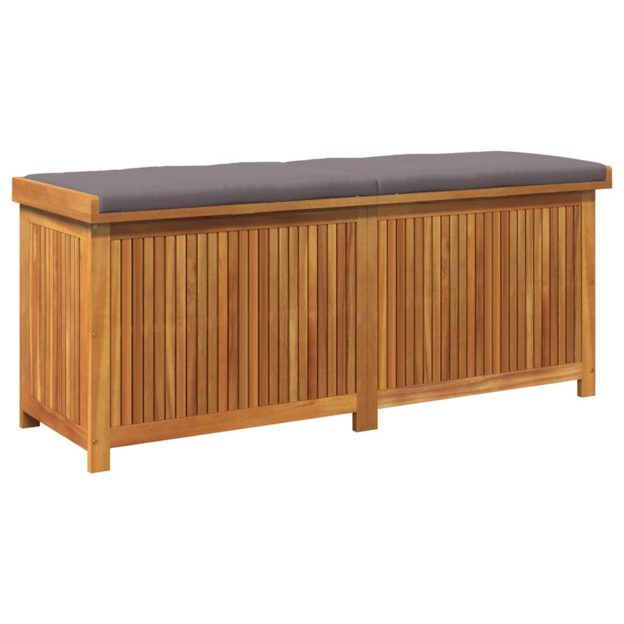 Kussenbox Voor Buiten 150X50X60,5 Cm Massief Acaciahout 150 x 50 x 60.5 cm Donkergrijs