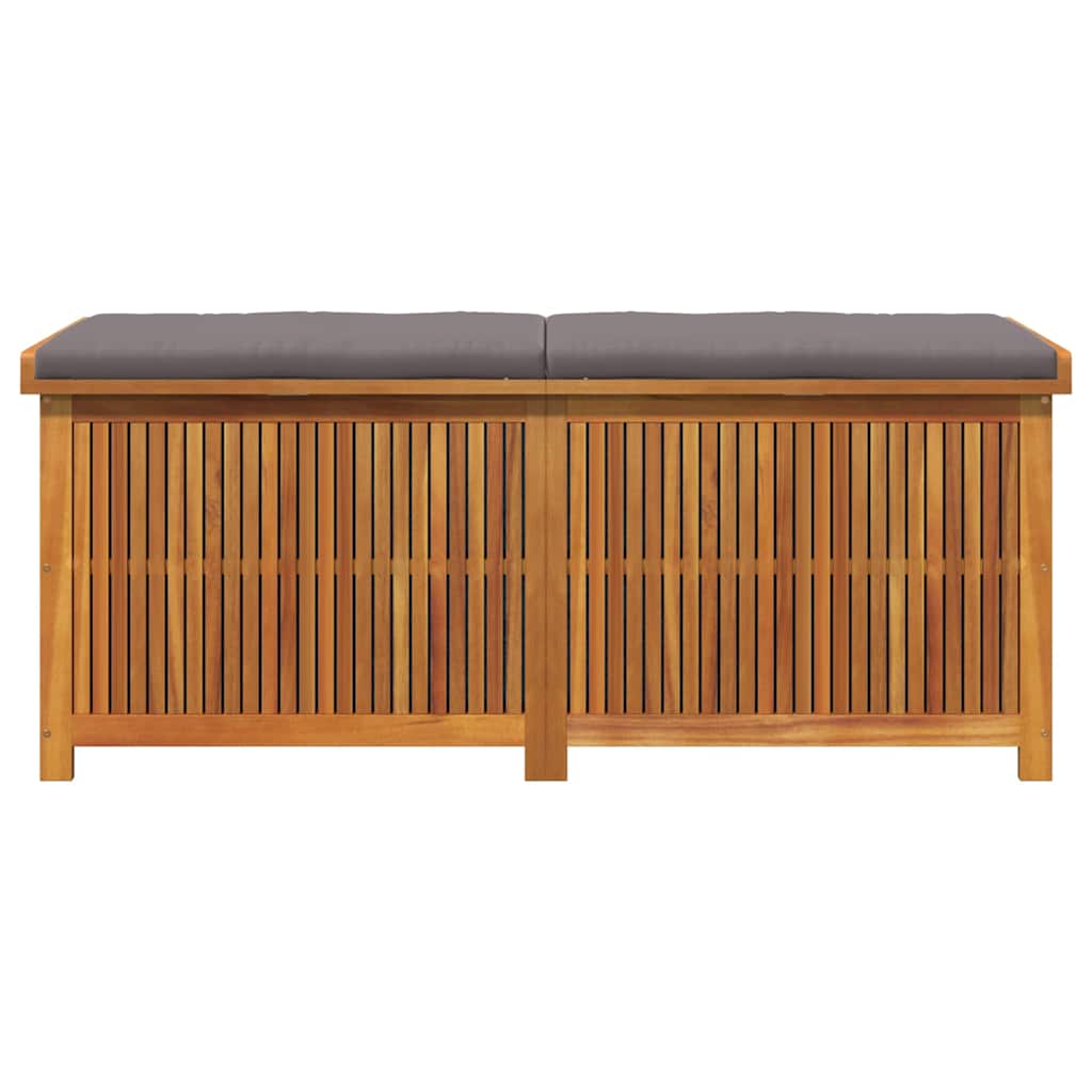Kussenbox Voor Buiten 150X50X60,5 Cm Massief Acaciahout 150 x 50 x 60.5 cm Donkergrijs