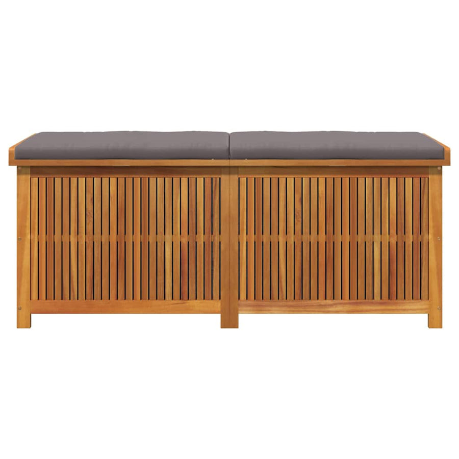 Kussenbox Voor Buiten 150X50X60,5 Cm Massief Acaciahout 150 x 50 x 60.5 cm Donkergrijs
