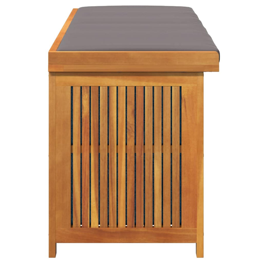 Kussenbox Voor Buiten 150X50X60,5 Cm Massief Acaciahout 150 x 50 x 60.5 cm Donkergrijs