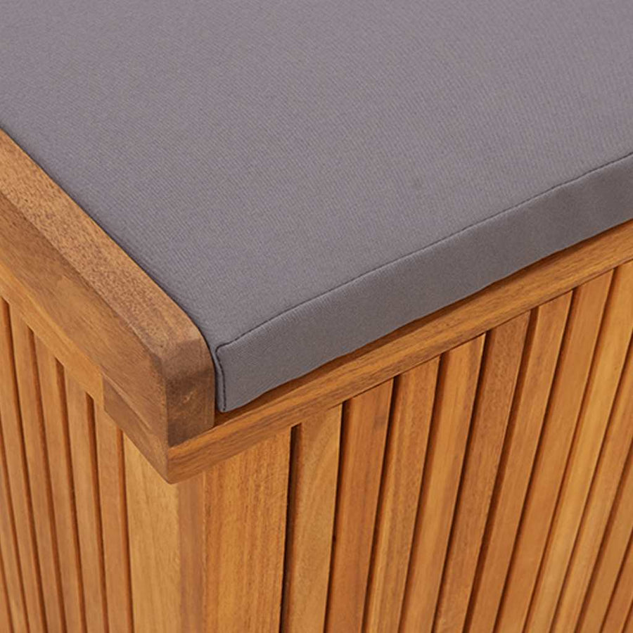 Kussenbox Voor Buiten 150X50X60,5 Cm Massief Acaciahout 150 x 50 x 60.5 cm Donkergrijs