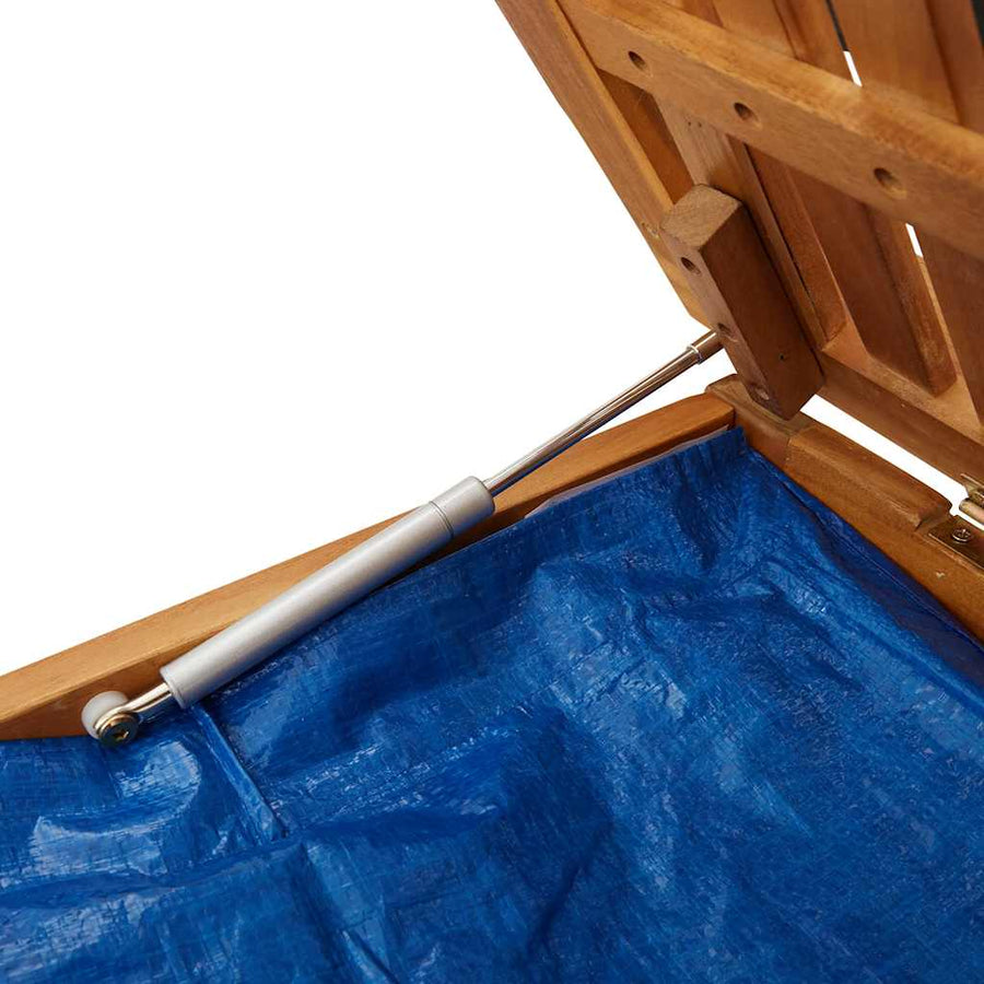 Kussenbox Voor Buiten 150X50X60,5 Cm Massief Acaciahout 150 x 50 x 60.5 cm Donkergrijs