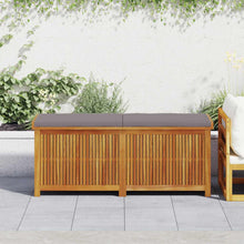 Kussenbox Voor Buiten 150X50X60,5 Cm Massief Acaciahout 150 x 50 x 60.5 cm Donkergrijs