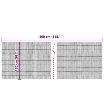Riet Omheining Bruin 300 x 160 cm Riet