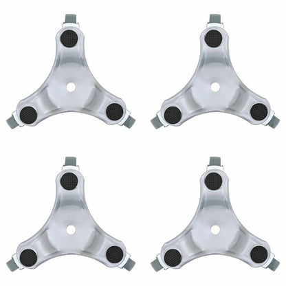 Meubelrollers 4 st 16x14,5x5,5 cm staal 180 kg