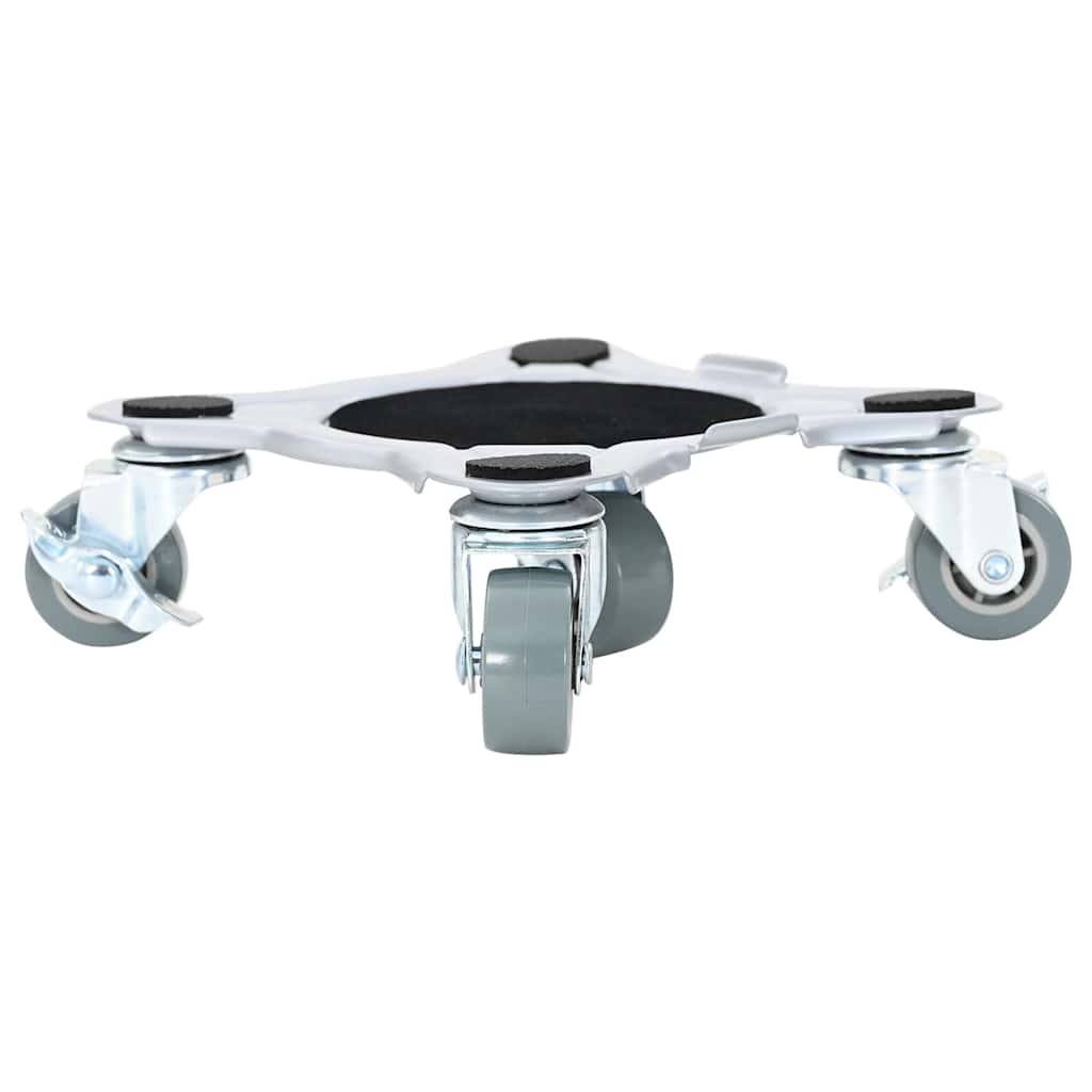Meubelrollers 4 st met lifter 15,5x15,5x5,5 cm staal 1000 kg