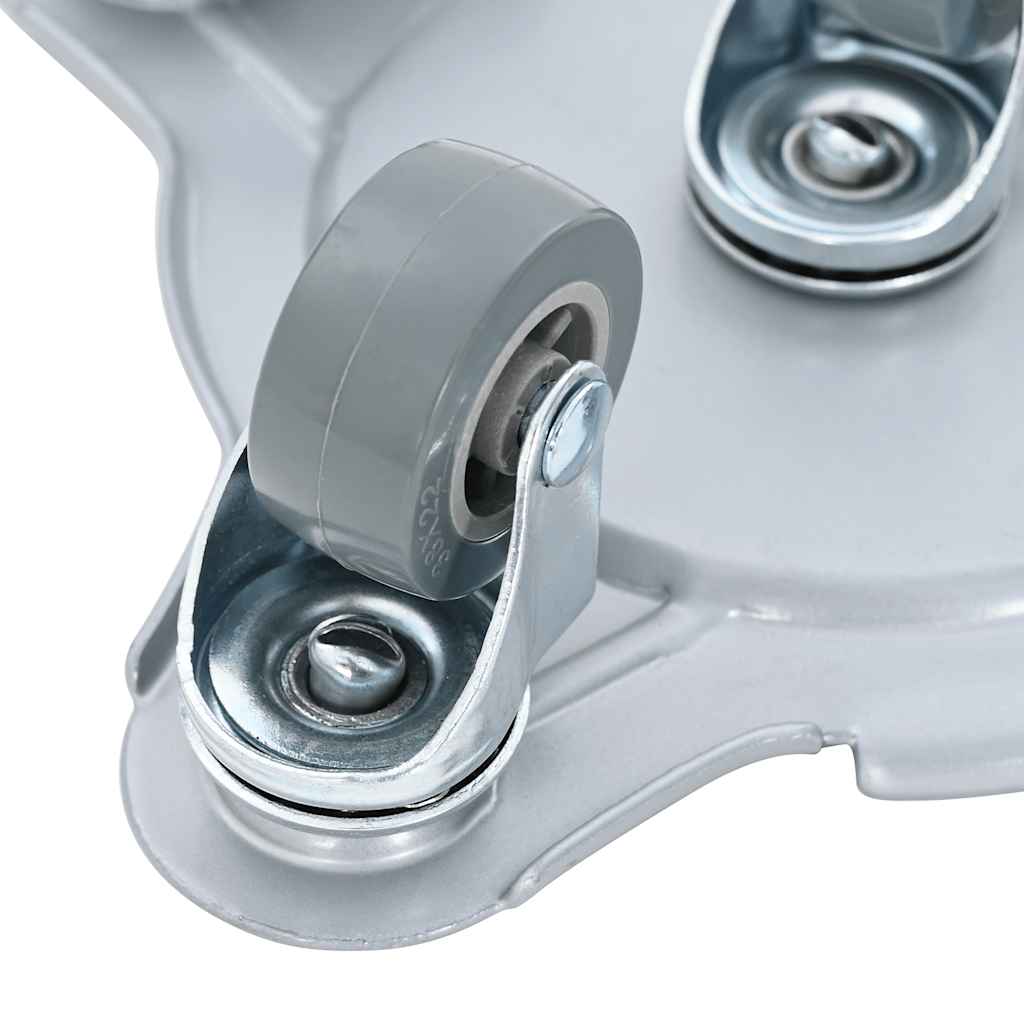 Meubelrollers 4 st met lifter 15,5x15,5x5,5 cm staal 1000 kg