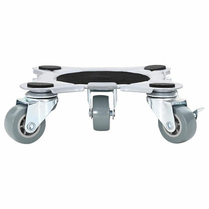 Meubelrollers 4 st met lifter 15,5x15,5x5,5 cm staal 1000 kg