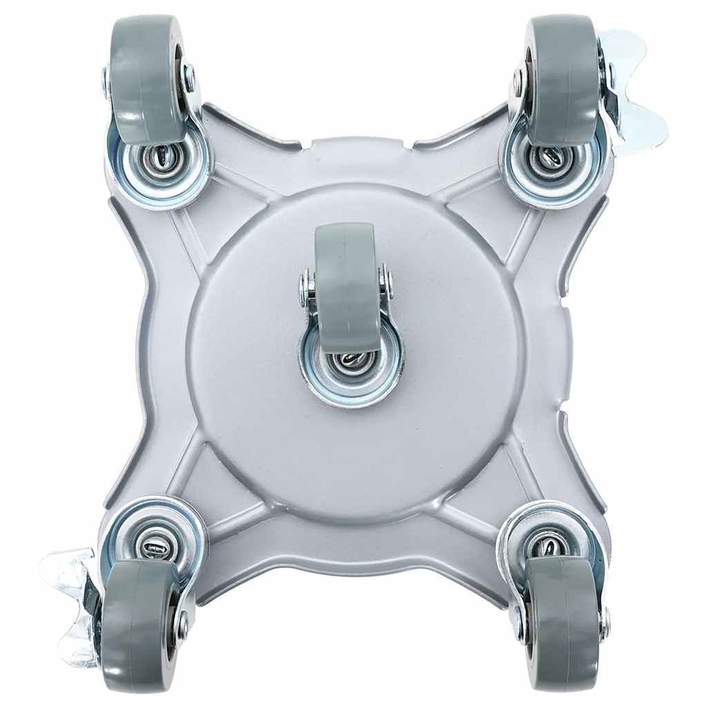 Meubelrollers 4 st met lifter 15,5x15,5x5,5 cm staal 1000 kg