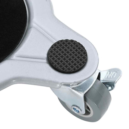 Meubelrollers 4 st met lifter 15,5x15,5x5,5 cm staal 1000 kg