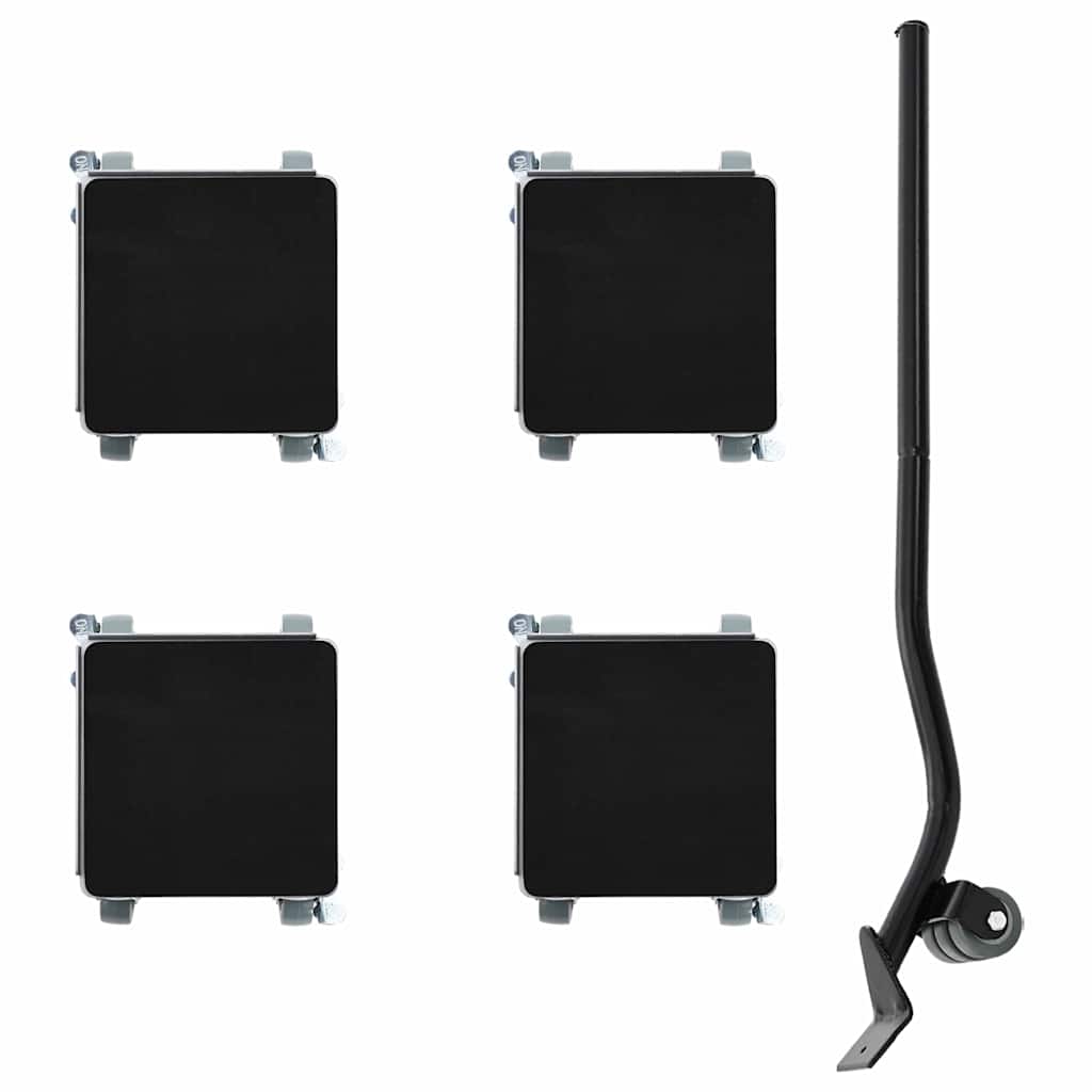 Meubelrollers 4 St Met Lifter 13,5X13,5X6 Cm Staal 1300 Kg