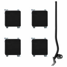 Meubelrollers 4 St Met Lifter 13,5X13,5X6 Cm Staal 1300 Kg