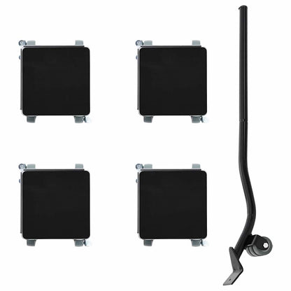 Meubelrollers 4 St Met Lifter 13,5X13,5X6 Cm Staal 1300 Kg