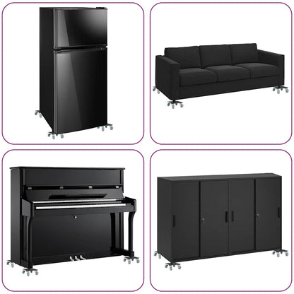 Meubelrollers 4 St Met Lifter 13,5X13,5X6 Cm Staal 1300 Kg