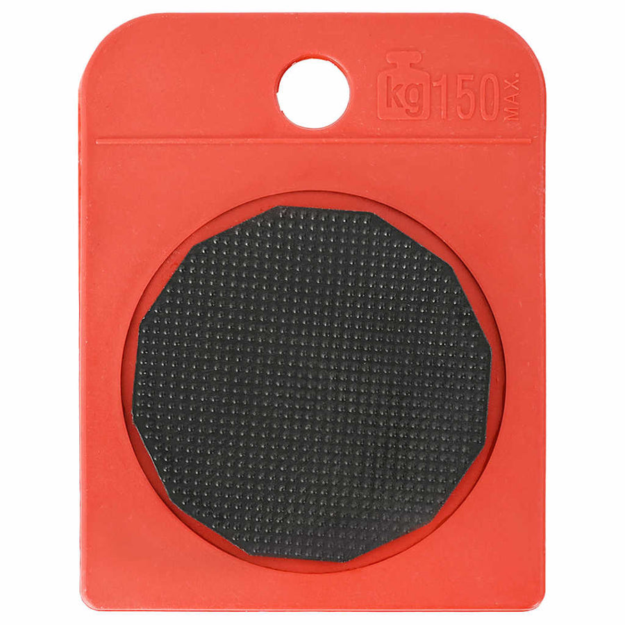 Meubelrollers 8 stuks met lifters 9,8x7,5x3 cm 150 kg rood