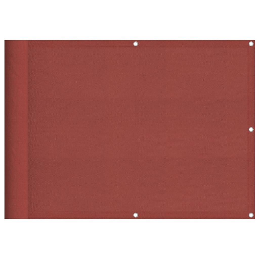 Balkonscherm Terracotta 75x800 cm 100% Polyester Oxford