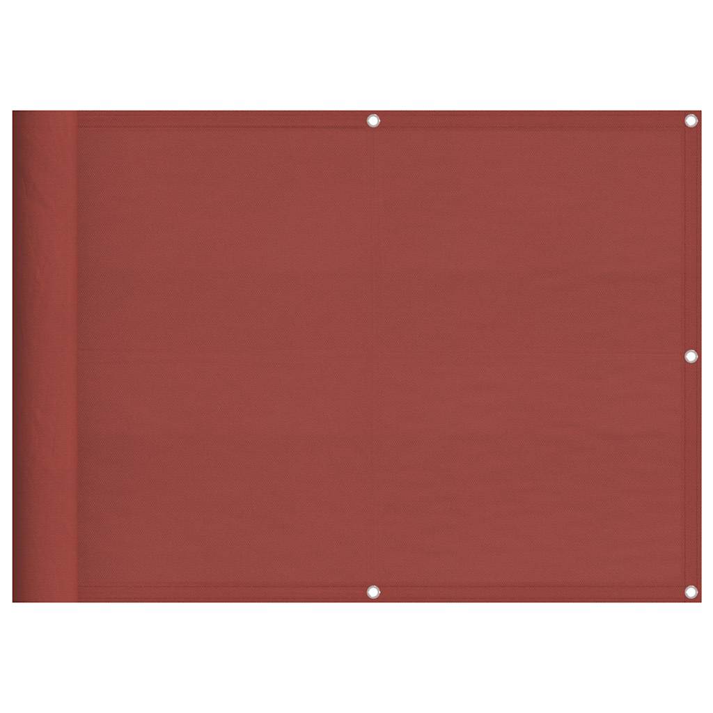 Balkonscherm Terracotta 75x1000 cm 100% Polyester Oxford