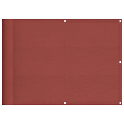 Balkonscherm Terracotta 75x1000 cm 100% Polyester Oxford