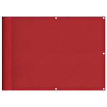 Balkonscherm Rood 75x700 cm 100% Polyester Oxford