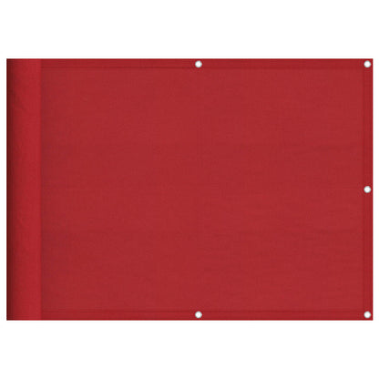 Balkonscherm Rood 75x1000 cm 100% Polyester Oxford