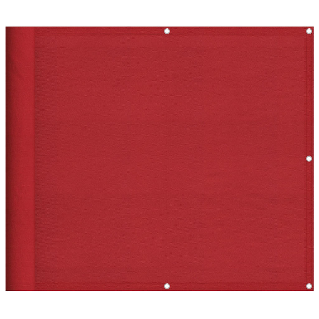 Balkonscherm Rood 90x700 cm 100% Polyester Oxford