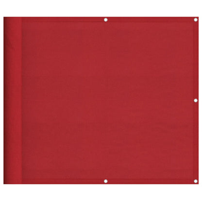 Balkonscherm Rood 90x700 cm 100% Polyester Oxford