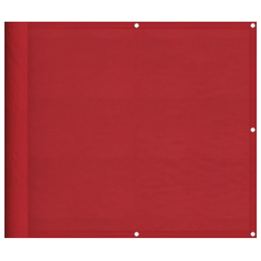 Balkonscherm Rood 90x800 cm 100% Polyester Oxford