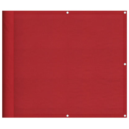 Balkonscherm Rood 90x800 cm 100% Polyester Oxford