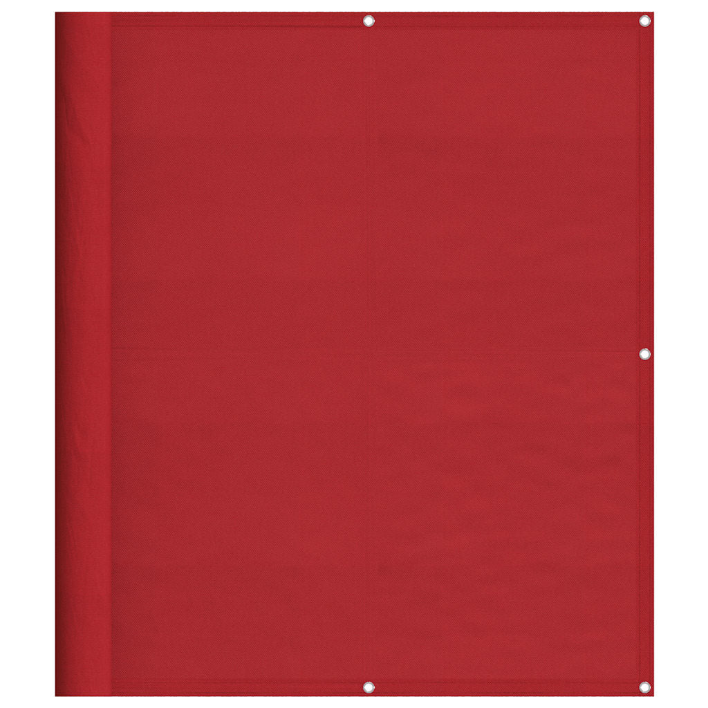 Balkonscherm Rood 120x700 cm 100% Polyester Oxford