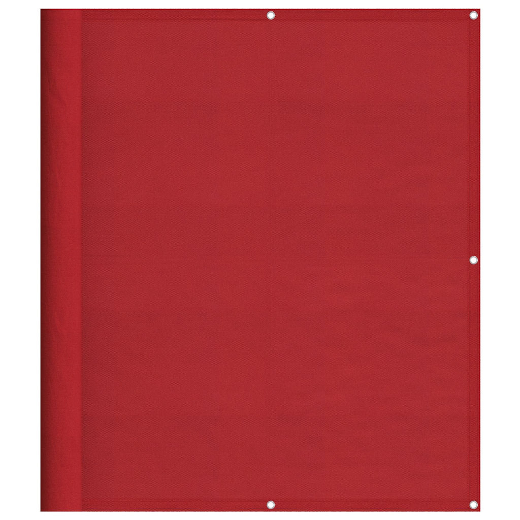 Balkonscherm Rood 120x800 cm 100% Polyester Oxford