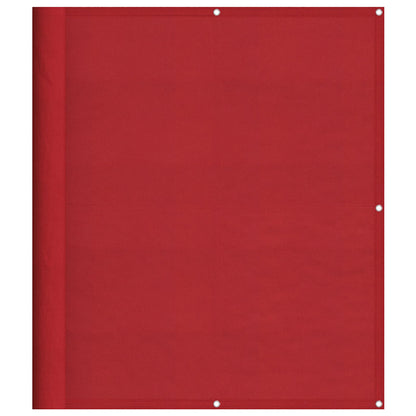 Balkonscherm Rood 120x800 cm 100% Polyester Oxford