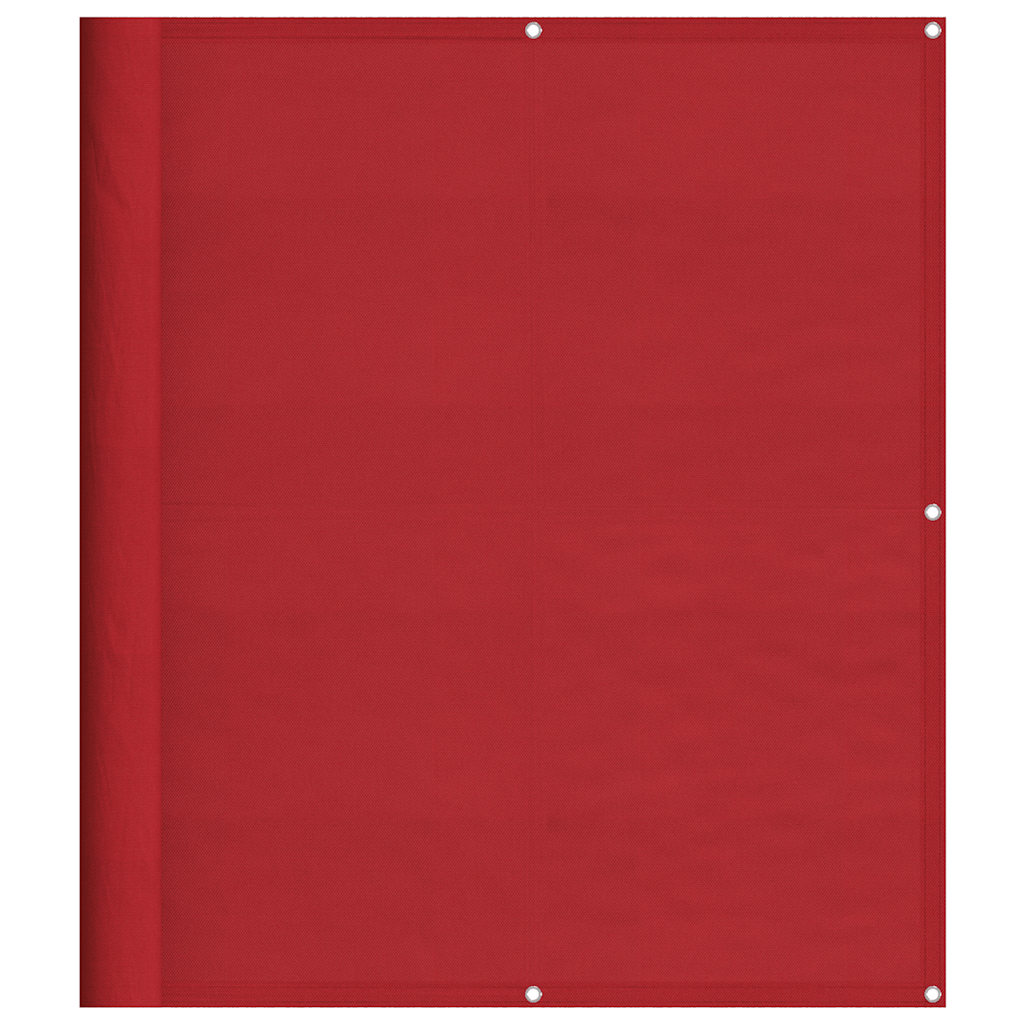 Balkonscherm Rood 120x1000 cm 100% Polyester Oxford