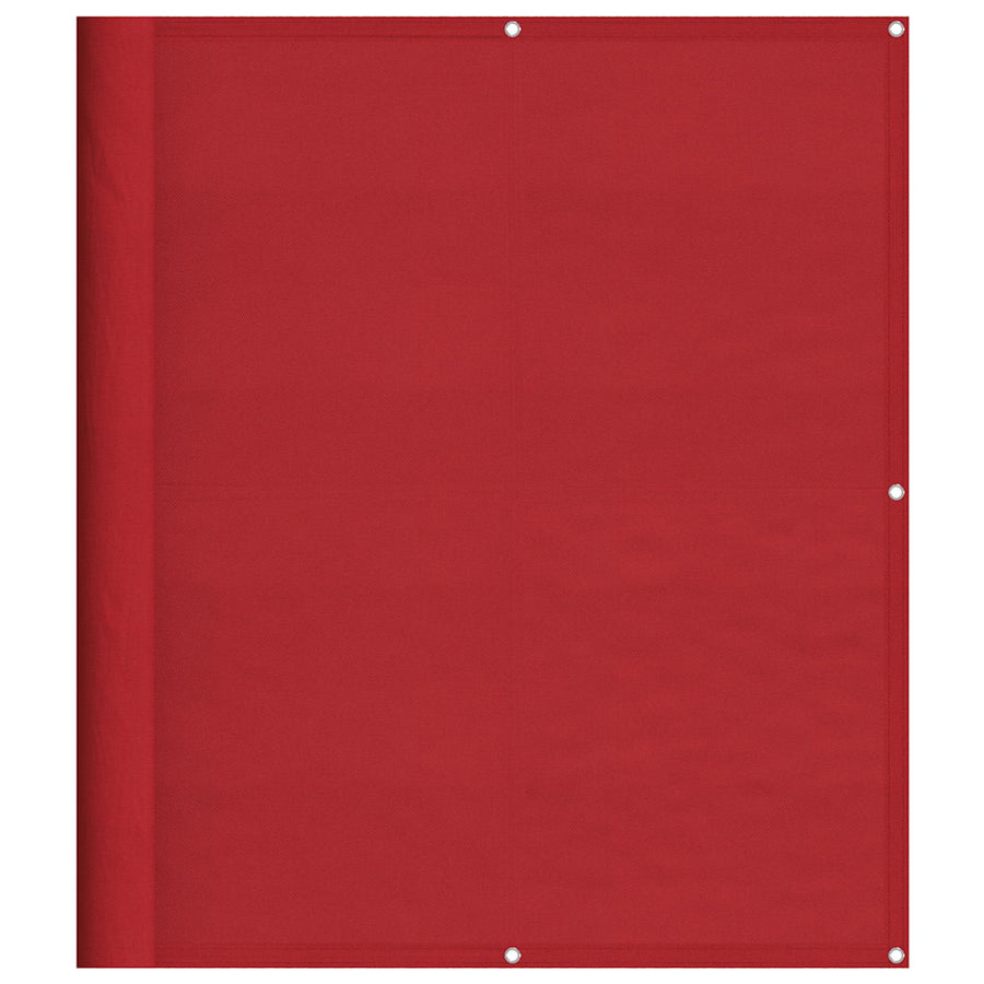 Balkonscherm Rood 120x1000 cm 100% Polyester Oxford