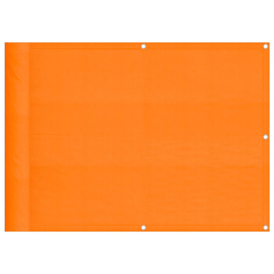 Balkonscherm Oranje 75x800 cm 100% Polyester Oxford
