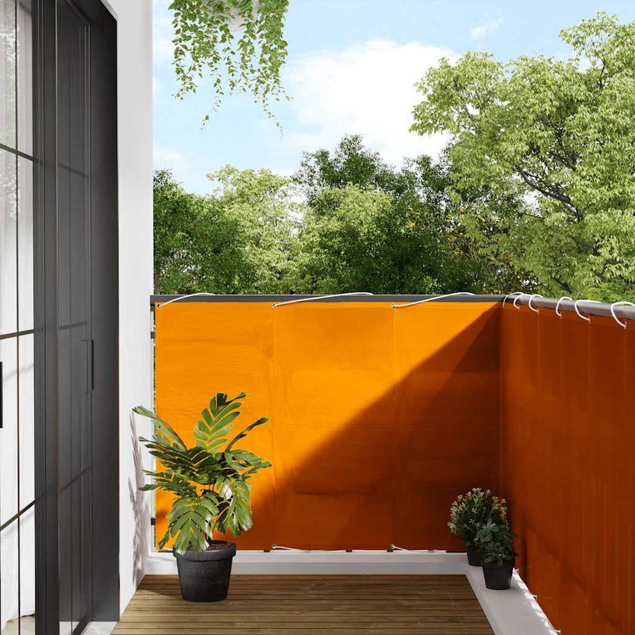 Balkonscherm Oranje 120x800 cm 100% Polyester Oxford
