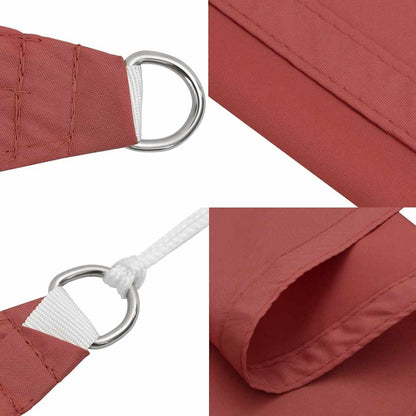 Zonneschermzeil Terracotta 2x2x2 m 100% Polyester Oxford