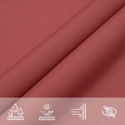 Zonneschermzeil Terracotta 7x5x5 m 100% Polyester Oxford