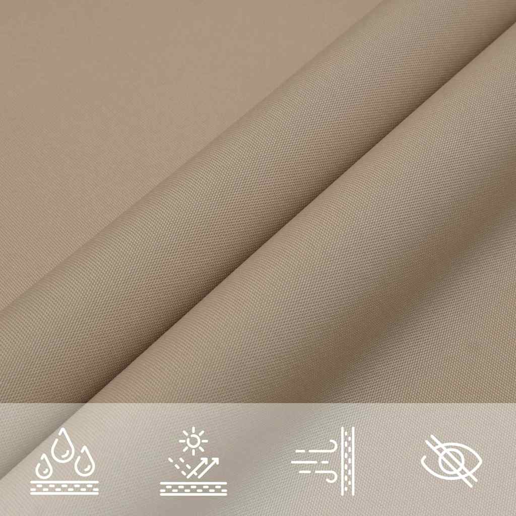 Zonnescherm Taupe 7x5x5 m 100% Polyester Oxford