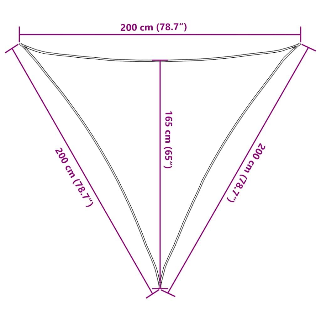 Zonneschermdoek Donkergroen 2x2x2 m 100% Polyester Oxford