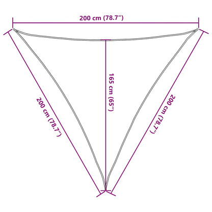Zonneschermdoek Donkergroen 2x2x2 m 100% Polyester Oxford