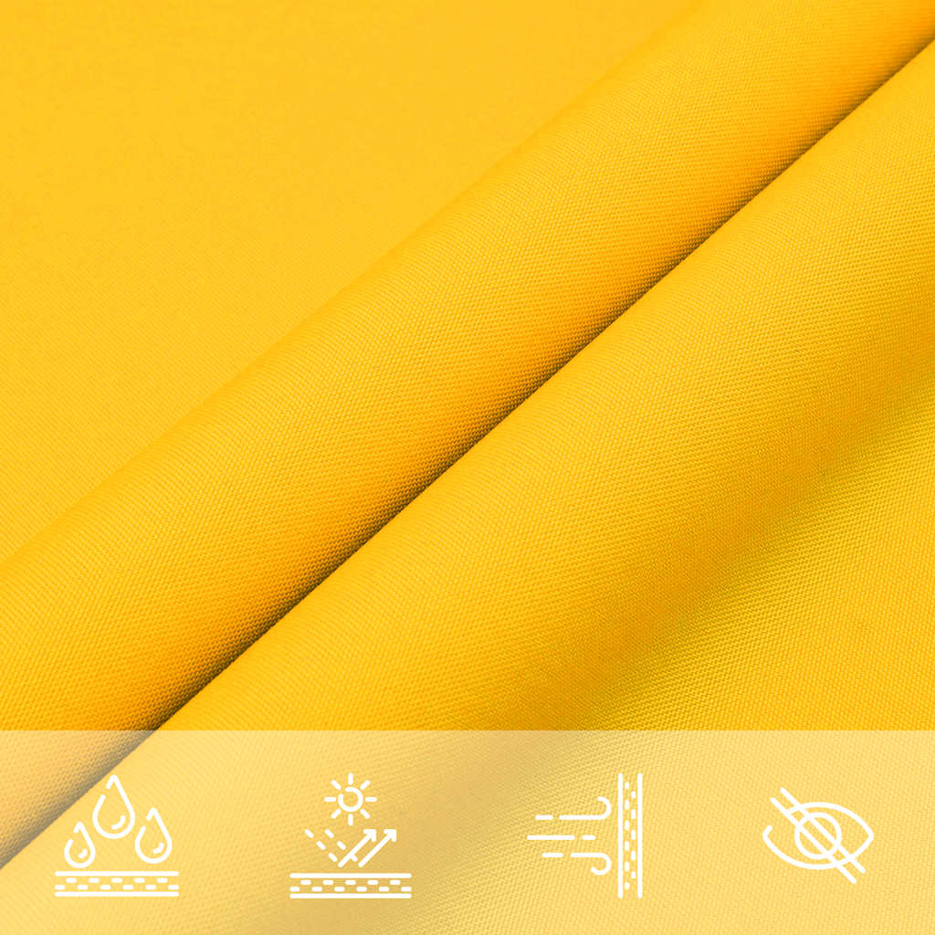 Zonnezeil Geel 7x5x5 m 100% Polyester Oxford