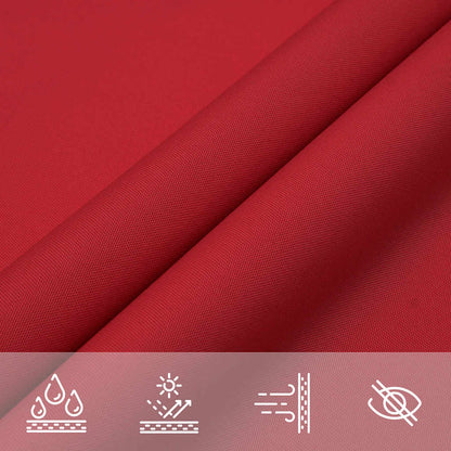 Zonnezeil Rood 2x2x2 m 100% Polyester Oxford
