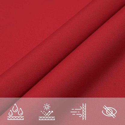 Zonnezeil Rood 7x5x5 m 100% Polyester Oxford