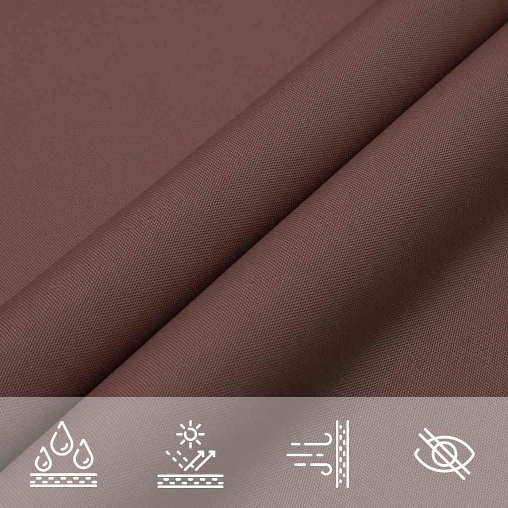 Zonneschermdoek Bruin 2x2x2 m 100% Polyester Oxford