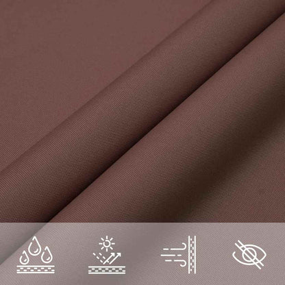 Zonneschermdoek Bruin 2x2x2 m 100% Polyester Oxford