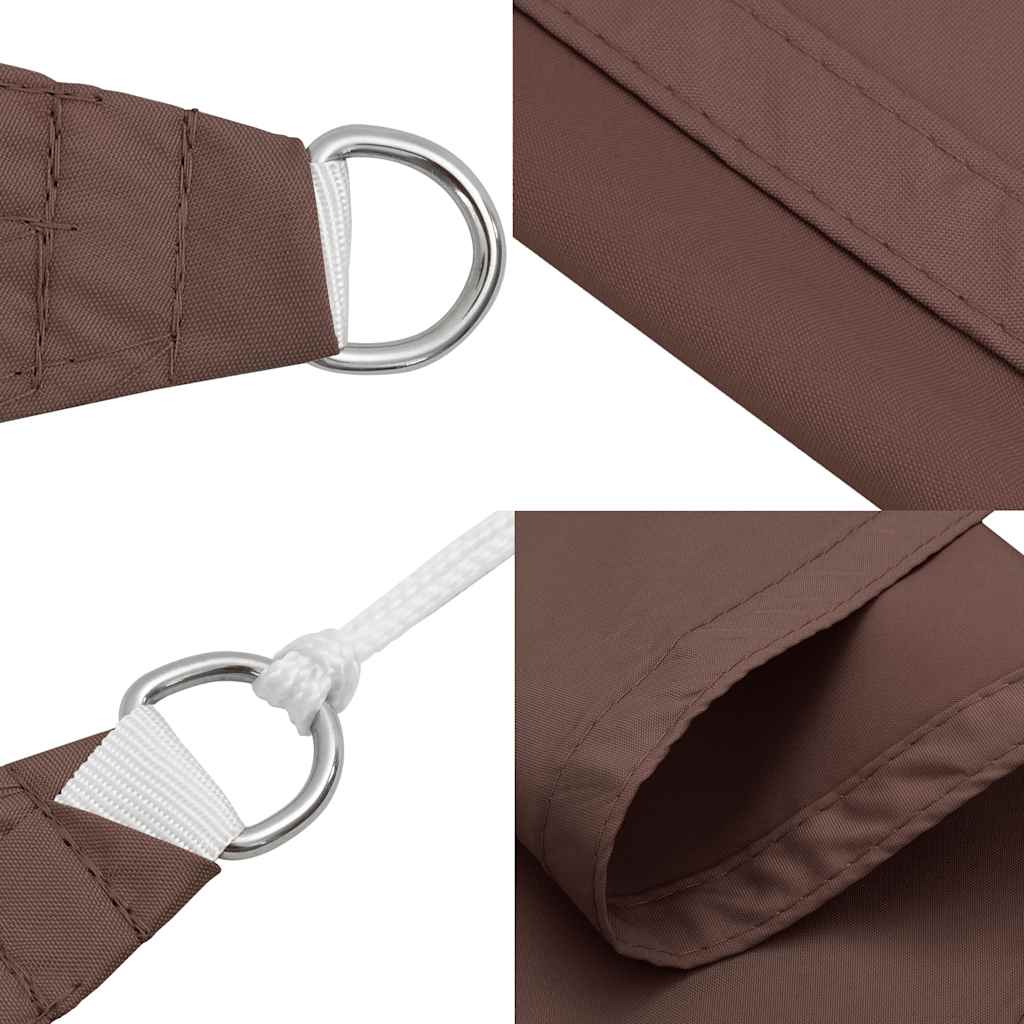 Zonnezeil Bruin 7x5x5 m 100% Polyester Oxford