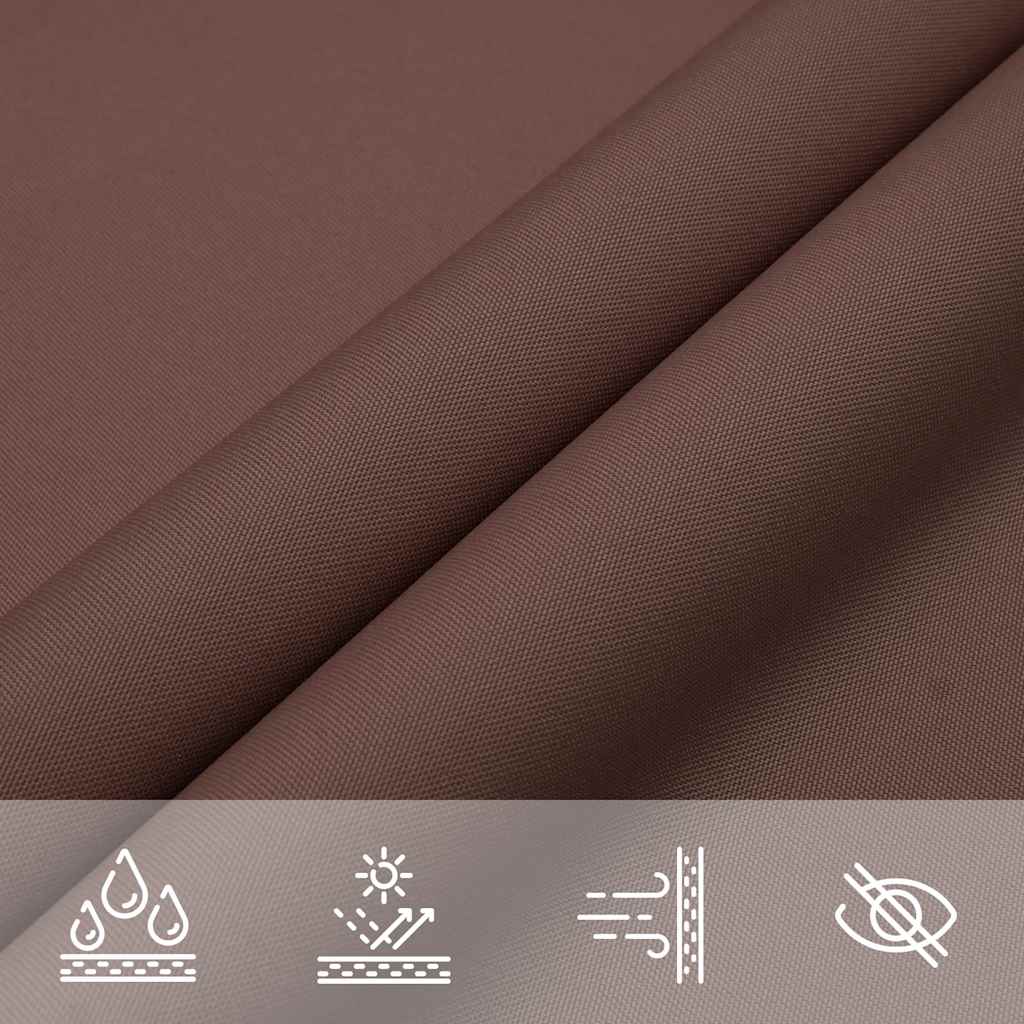 Zonnezeil Bruin 7x5x5 m 100% Polyester Oxford