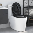 Toiletzitting duroplast zwart 47x37 cm