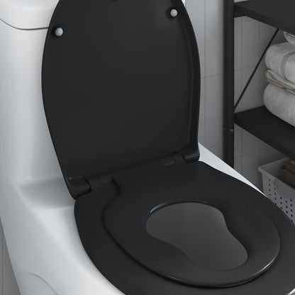 Toiletzitting Zwart 47 x 37 x 4 cm Duroplast